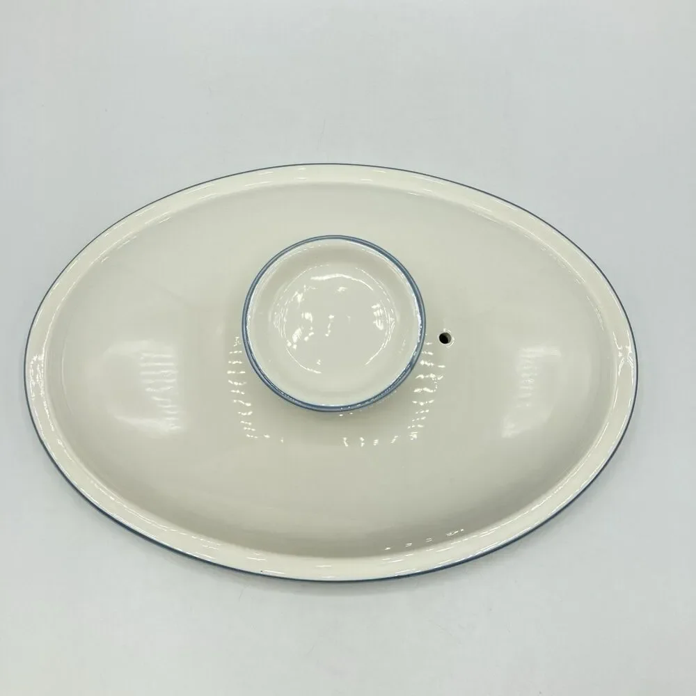 Vtg Villeroy & Boch Albertina 2 QT Oval Covered Casserole Tureen W Germany #1748